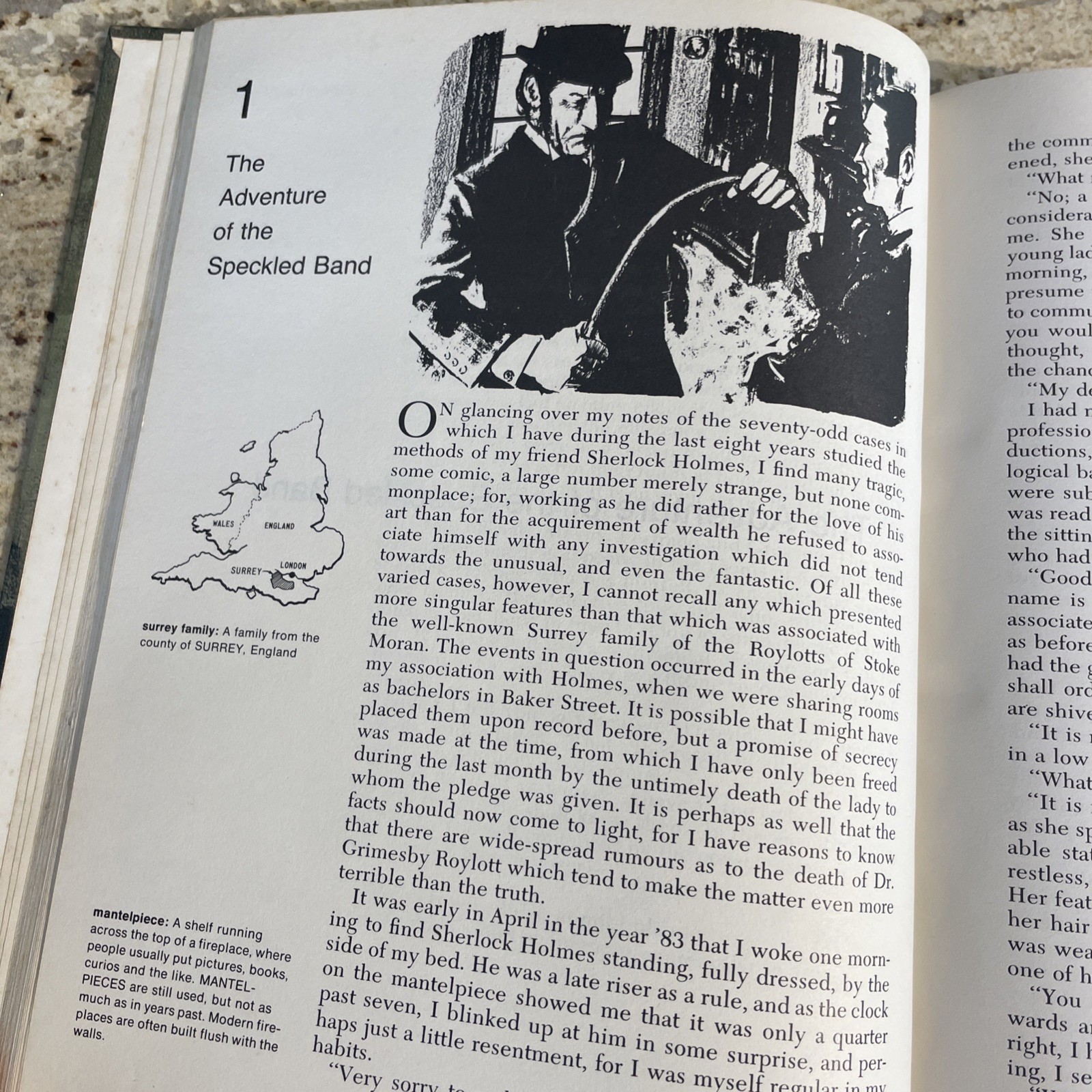 Vintage 1968 Casebook of Sherlock Holmes By A. Conan Doyle (Illustrated, HC)
