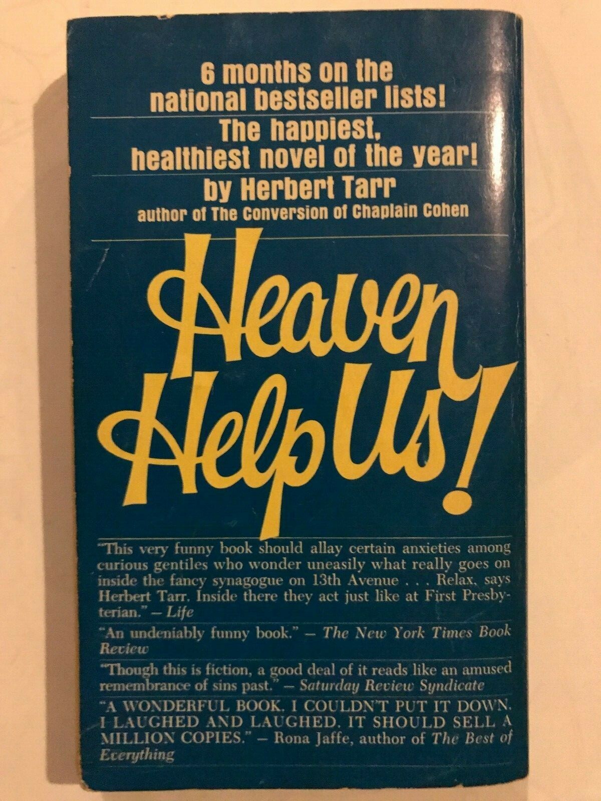 Heaven Help Us! by Herbert Tarr 296 pages Paperback 3rd Print published by Banta