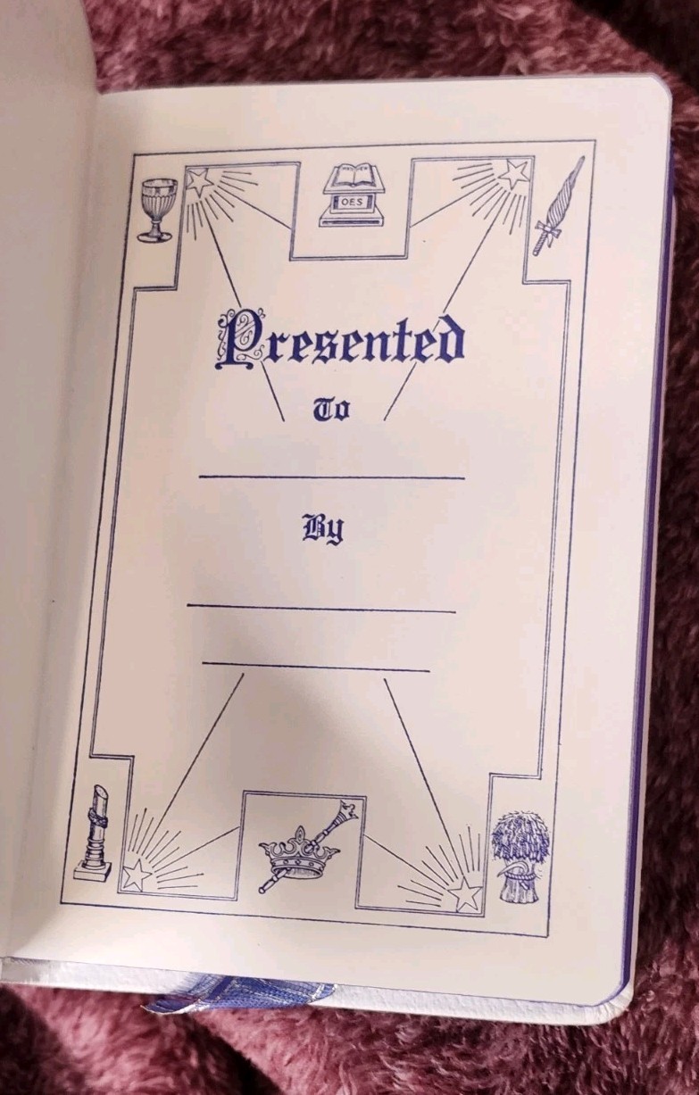 HOLY BIBLE * OES – Holman Edition KJV 5.5″x3.5″ – Eastern Star