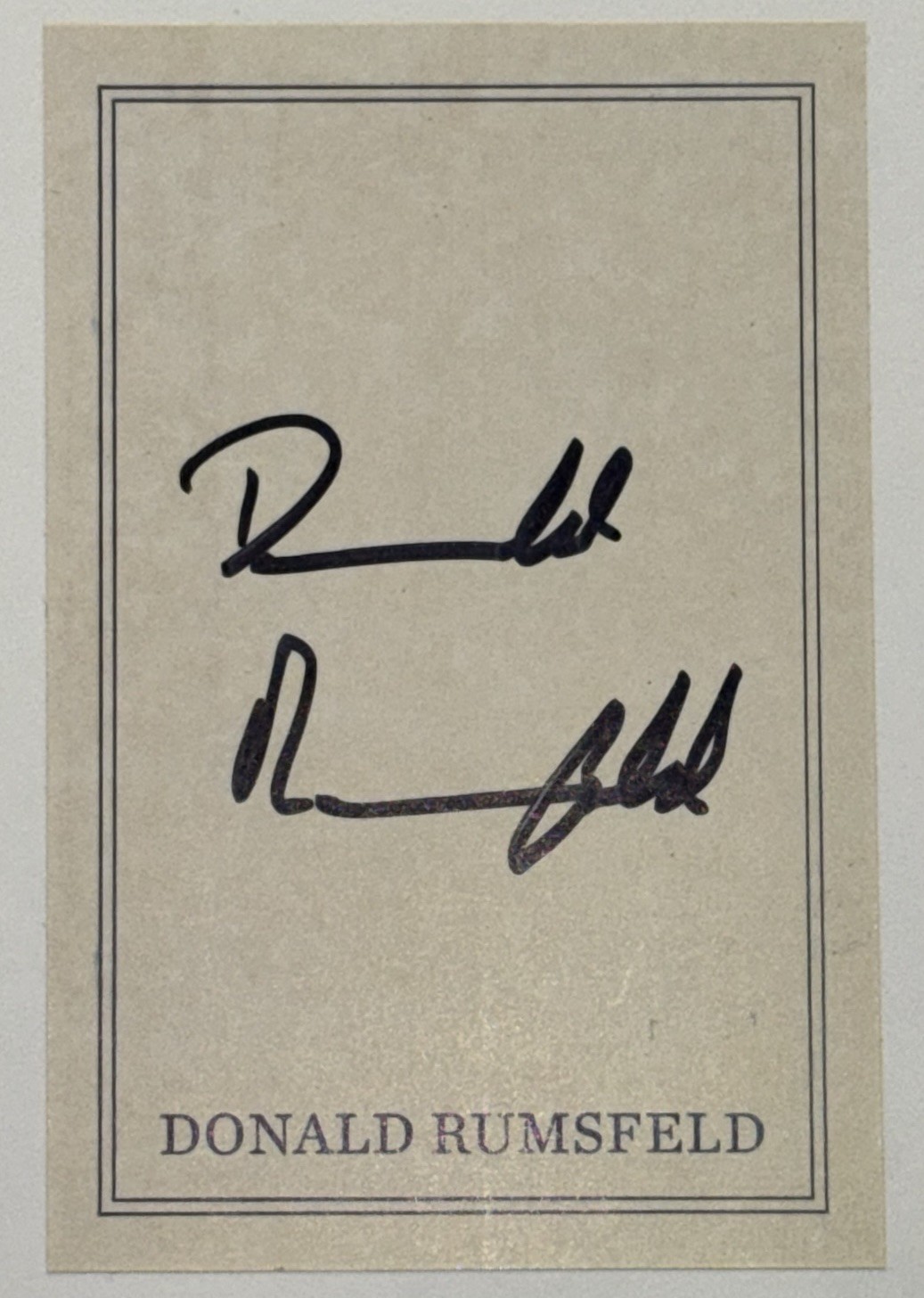 DONALD RUMSFELD SIGNED AUTOGRAPHED KNOWN AND UNKNOWN HC BOOK SHIPS ASAP RARE