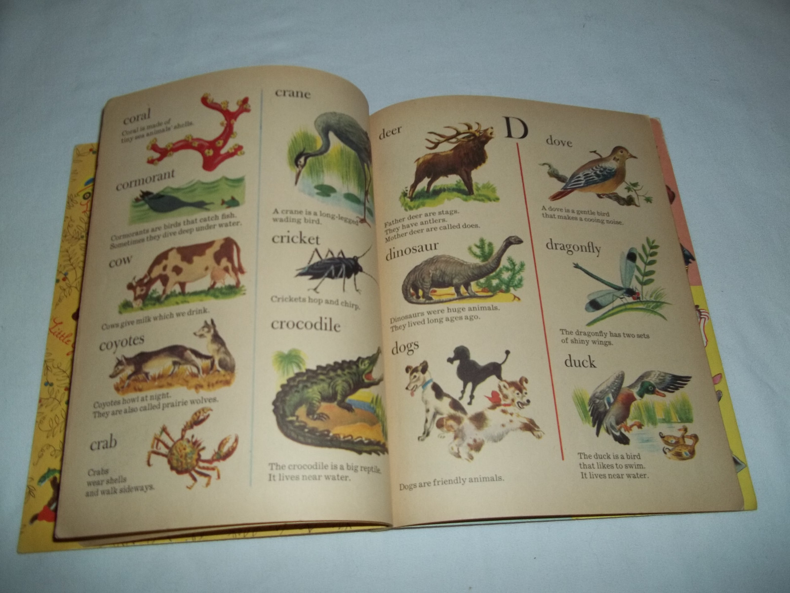 Animal Dictionary – A Little Golden Book #379 – “A” 1st Edition – 1960