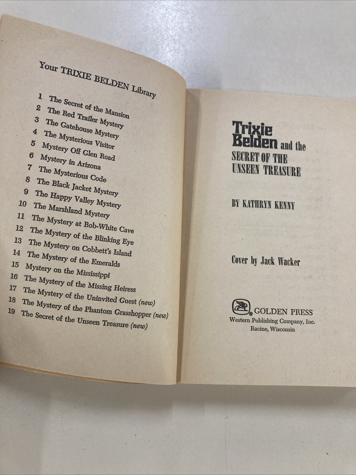 Trixie Belden Volumes 19, 27 & 30 SC Kathleen Kennny 1980s Golden Press Good