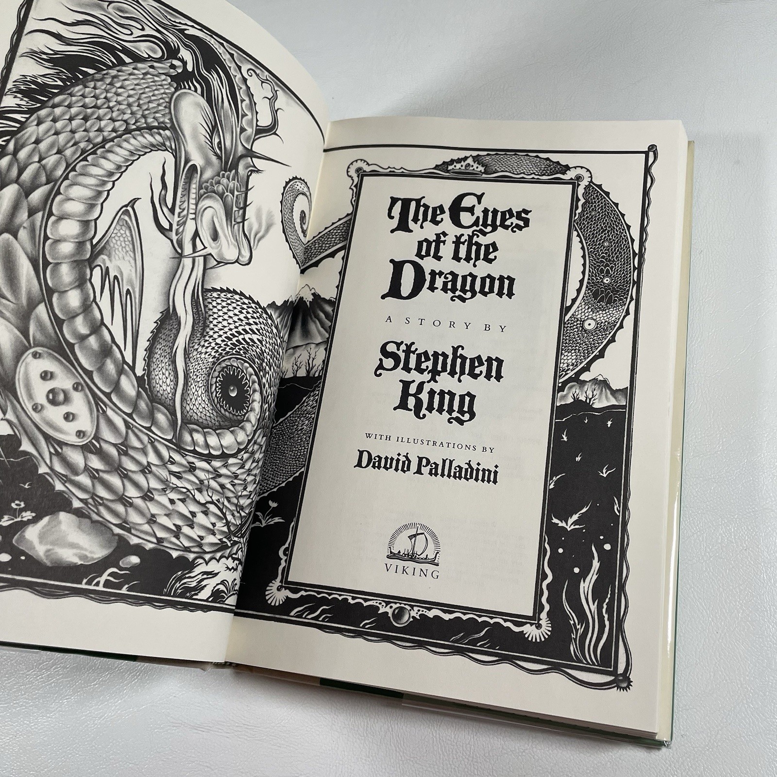 Stephen King The Eyes Of The Dragon Hardcover Book 1987 Viking Penguin Preowned