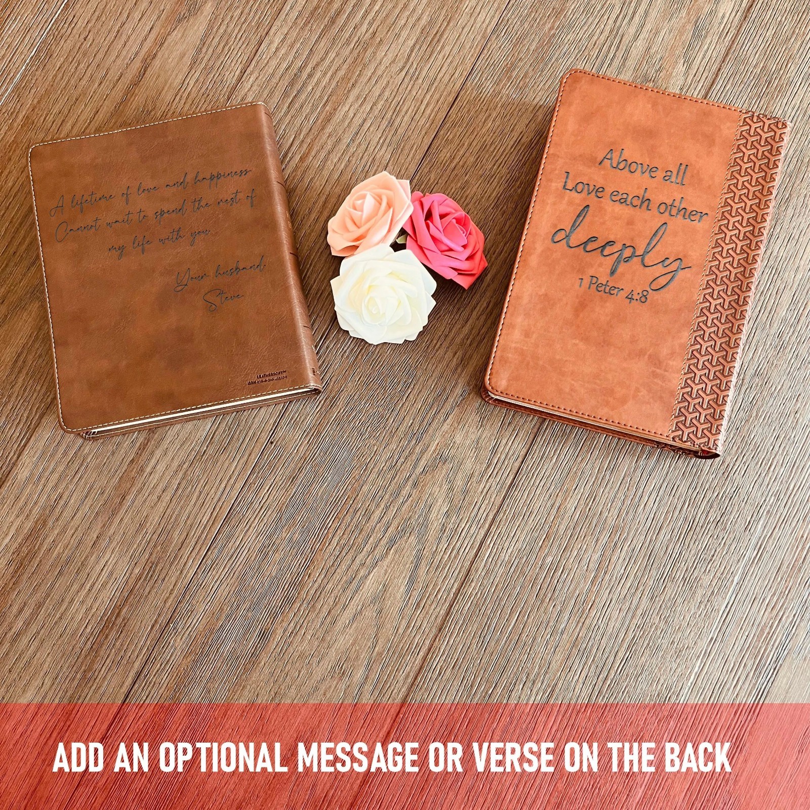 Personalized KJV Bible, Wide Margin, Your Photo Engraved Cover, Christian Gifts