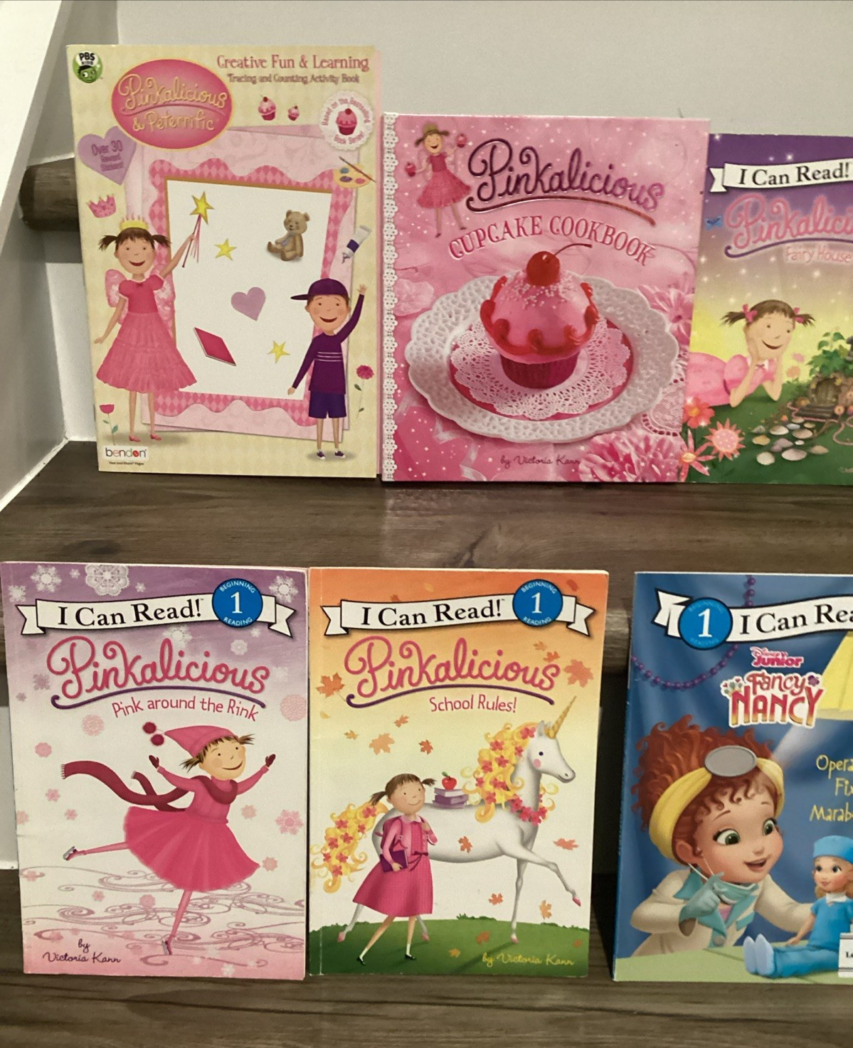 Pinkalicious & Fancy Nancy I Can Read Phonics Kids Books Lot Of 15 + Cookbook