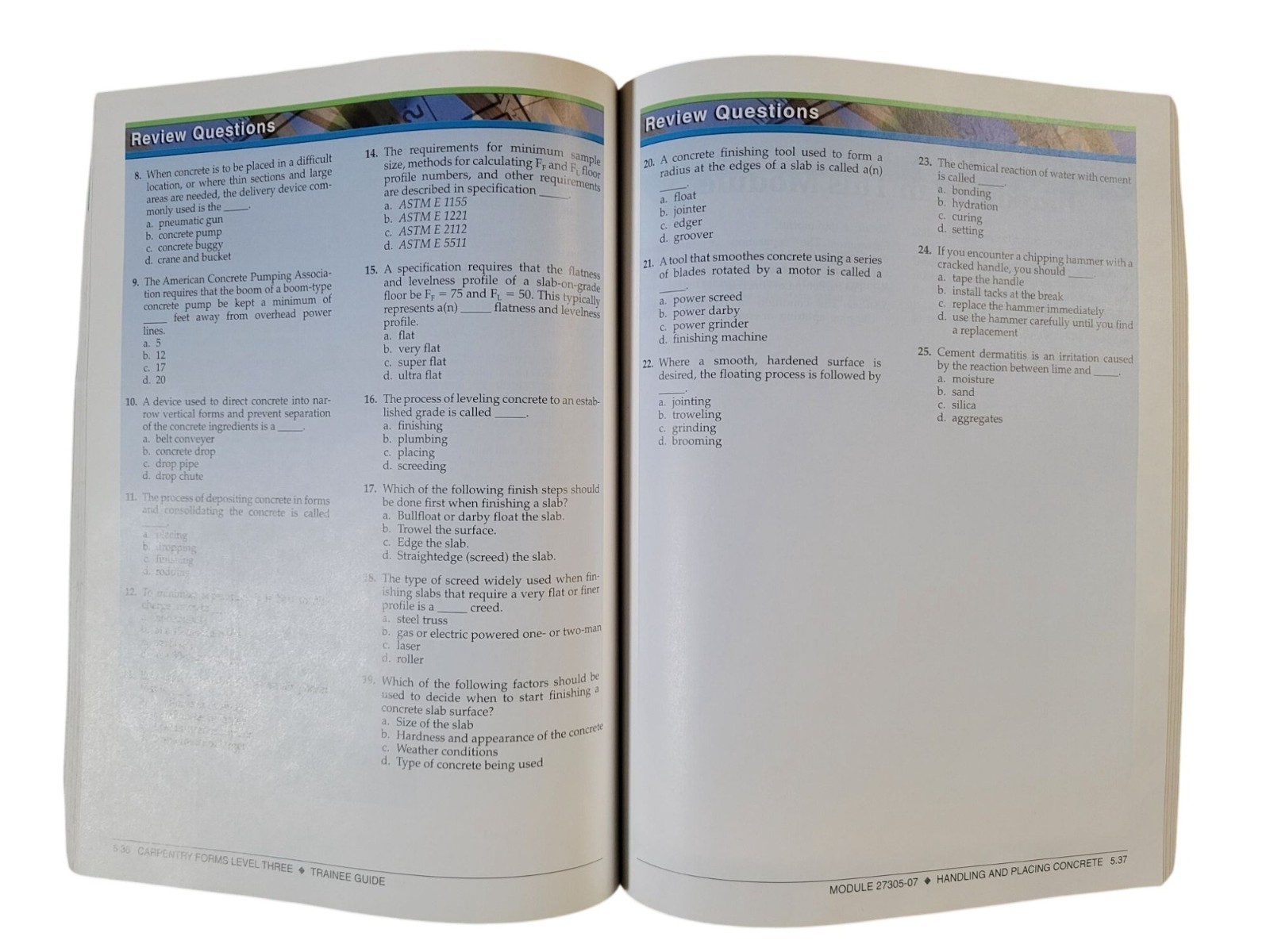 Carpentry Forms Level 3 Trainee Guide 4th Ed (Contren Learning Series) by NCCER