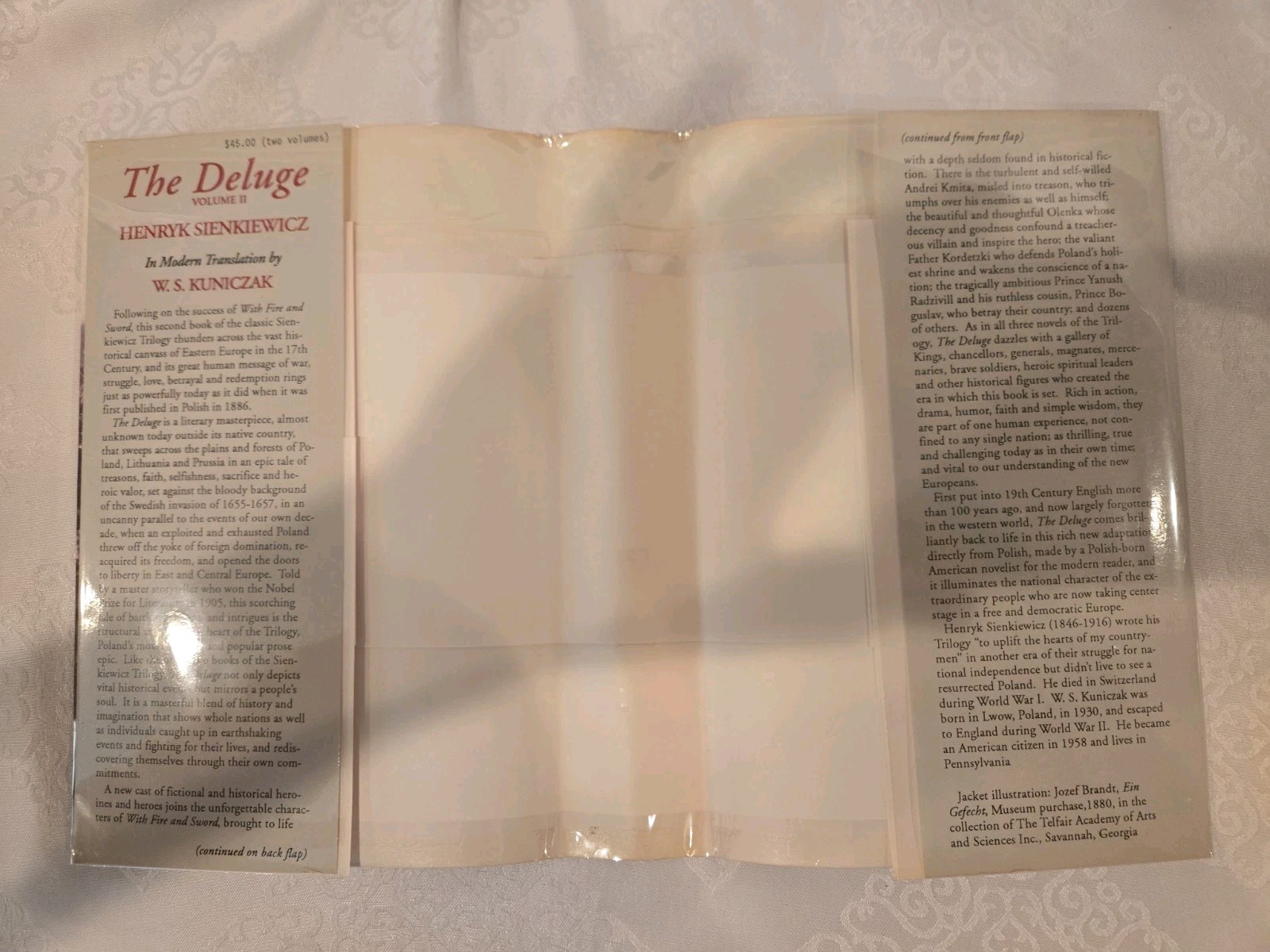 The Deluge 2 Volumes (The Trilogy Book 2) by Henryk Sienkiewicz – FIRST Edition