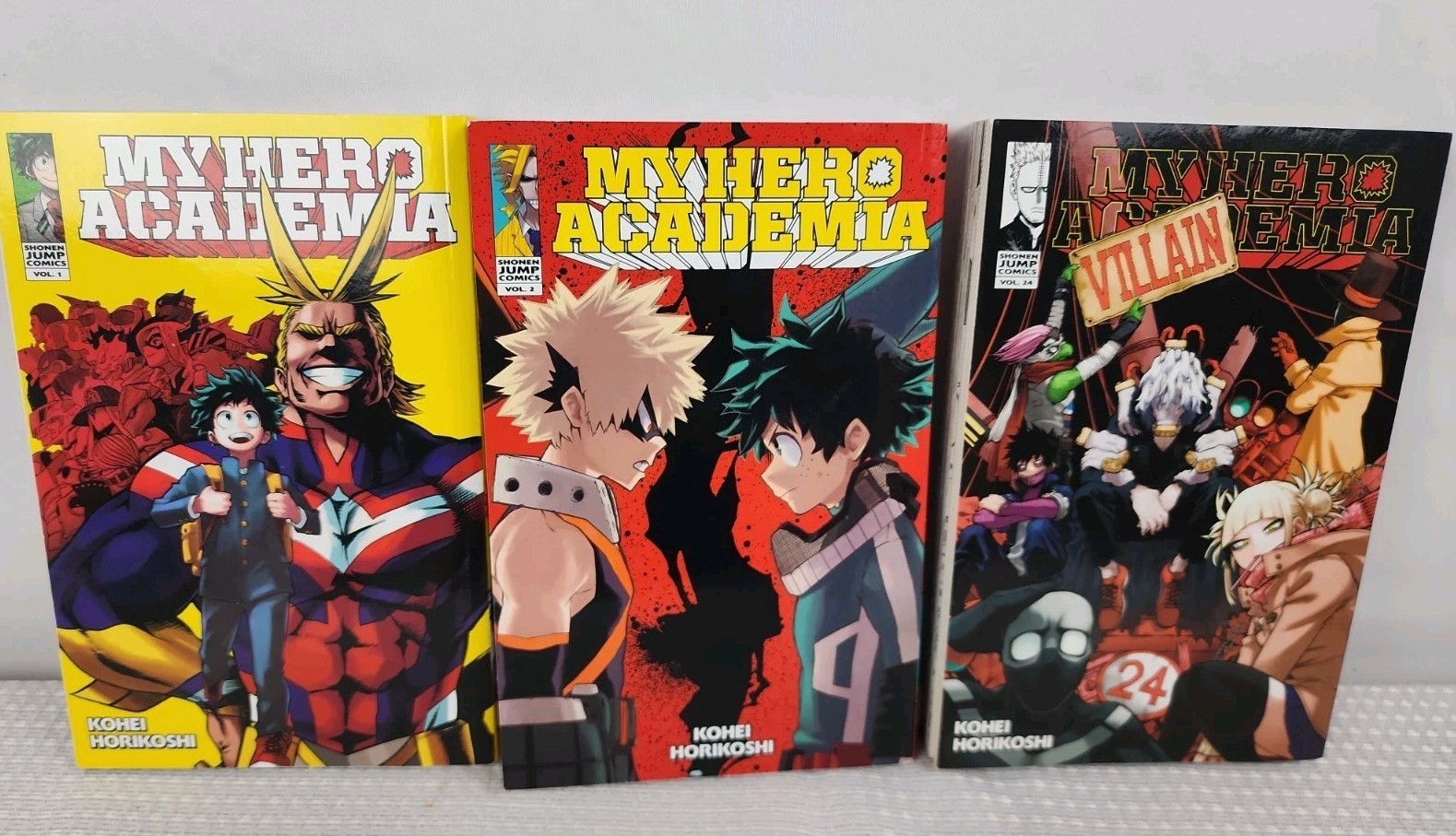 My Hero Academia Manga Lot Of 3 Books Volumes 1,2,24 Viz Media Paperback