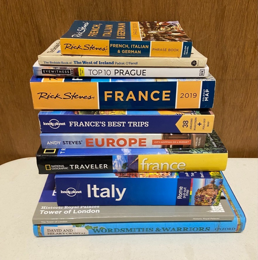 Lot of 10 Travel Guides & Language France Italy Europe Books Various Authors