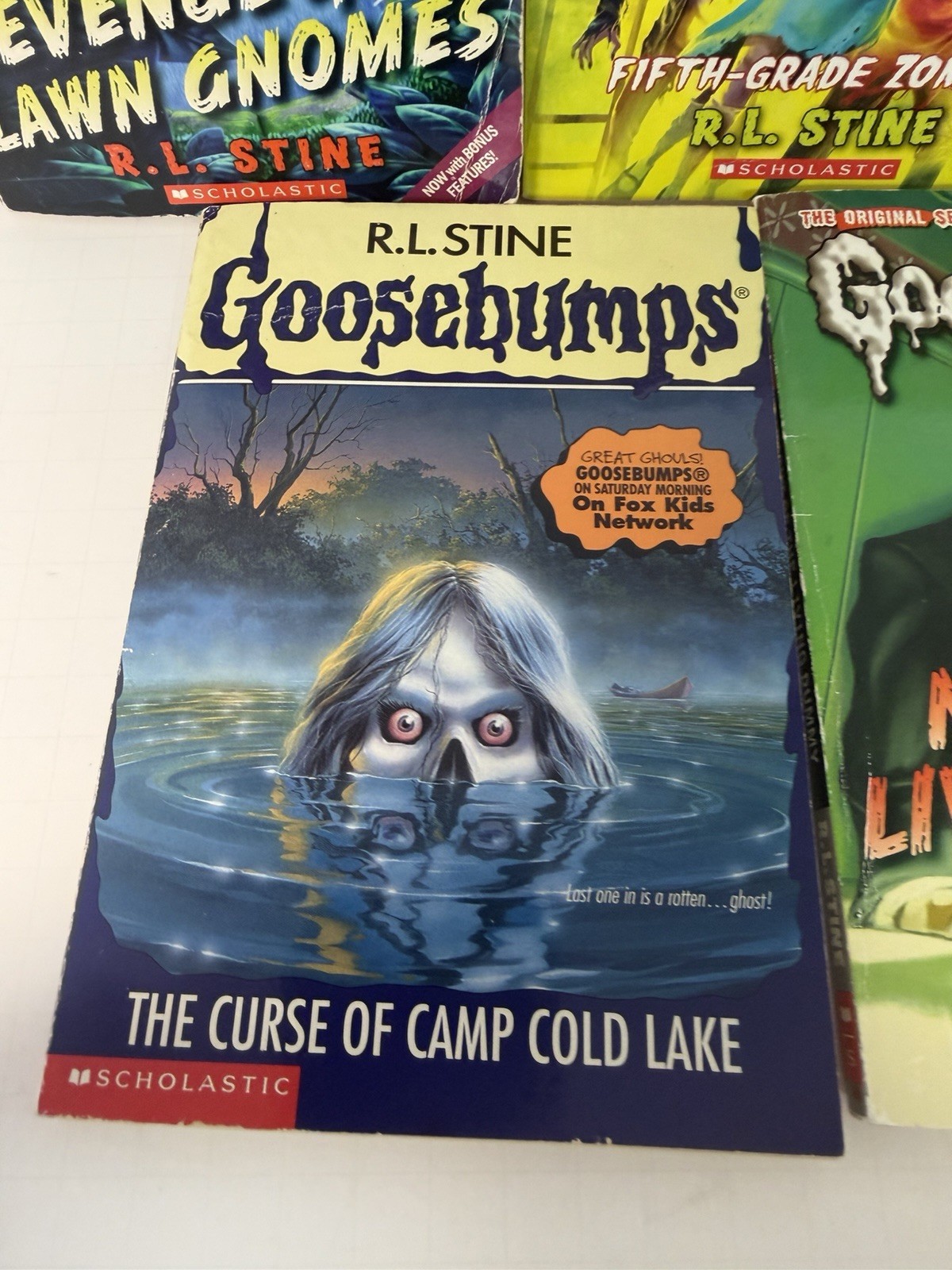 Goosebumps Book Tin And Misc R.L. Stine Horror Kids Edition Lot Scholastic