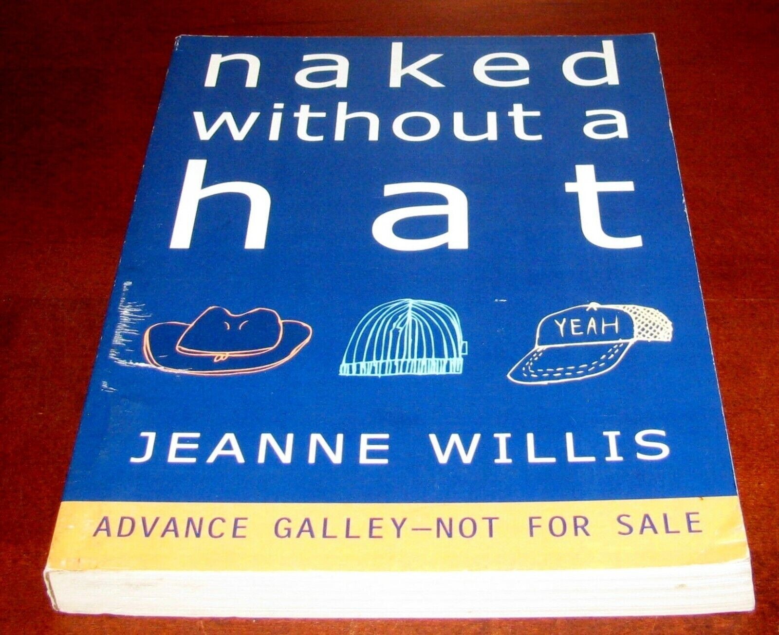 Naked Without a Hat Jeanne Willis Advance Galley ARC Delacorte Press 2004 YA Fic