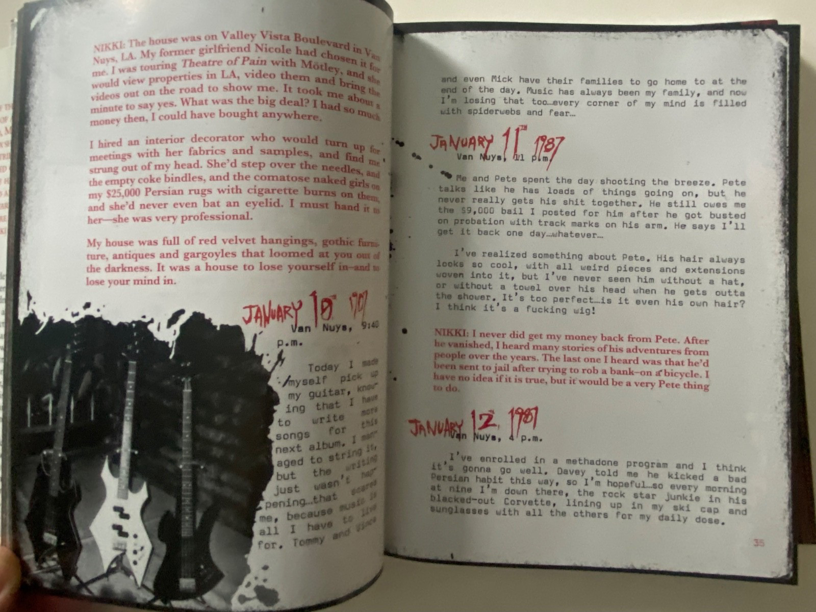 SIGNED Nikki Sixx : The Heroin Diaries 2007 1st Ed / 1st Print HCDJ ~ ACCEPTABLE