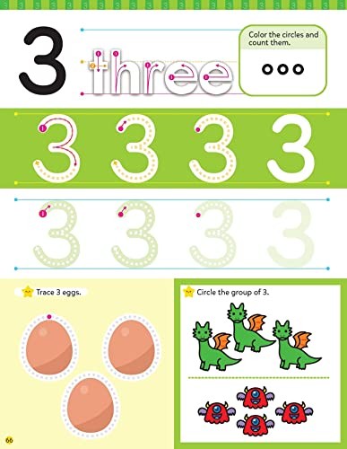 ABIS Wipe Clean Workbook for Kids 80 Pages Trace Letters Numbers Shapes Activ…