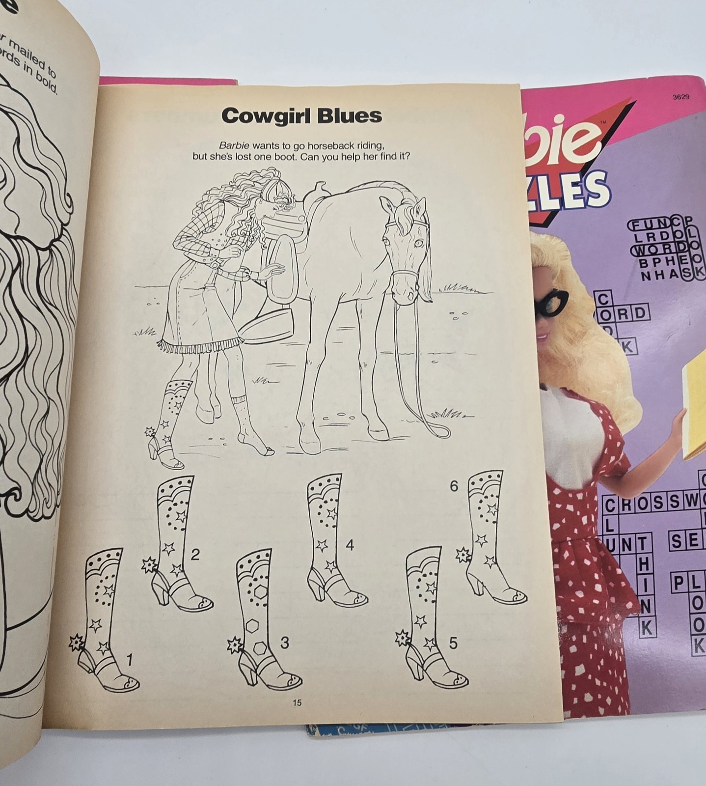 12 Vintage Barbie Coloring Paint Press Out Activity Books Lot Used Various Con.