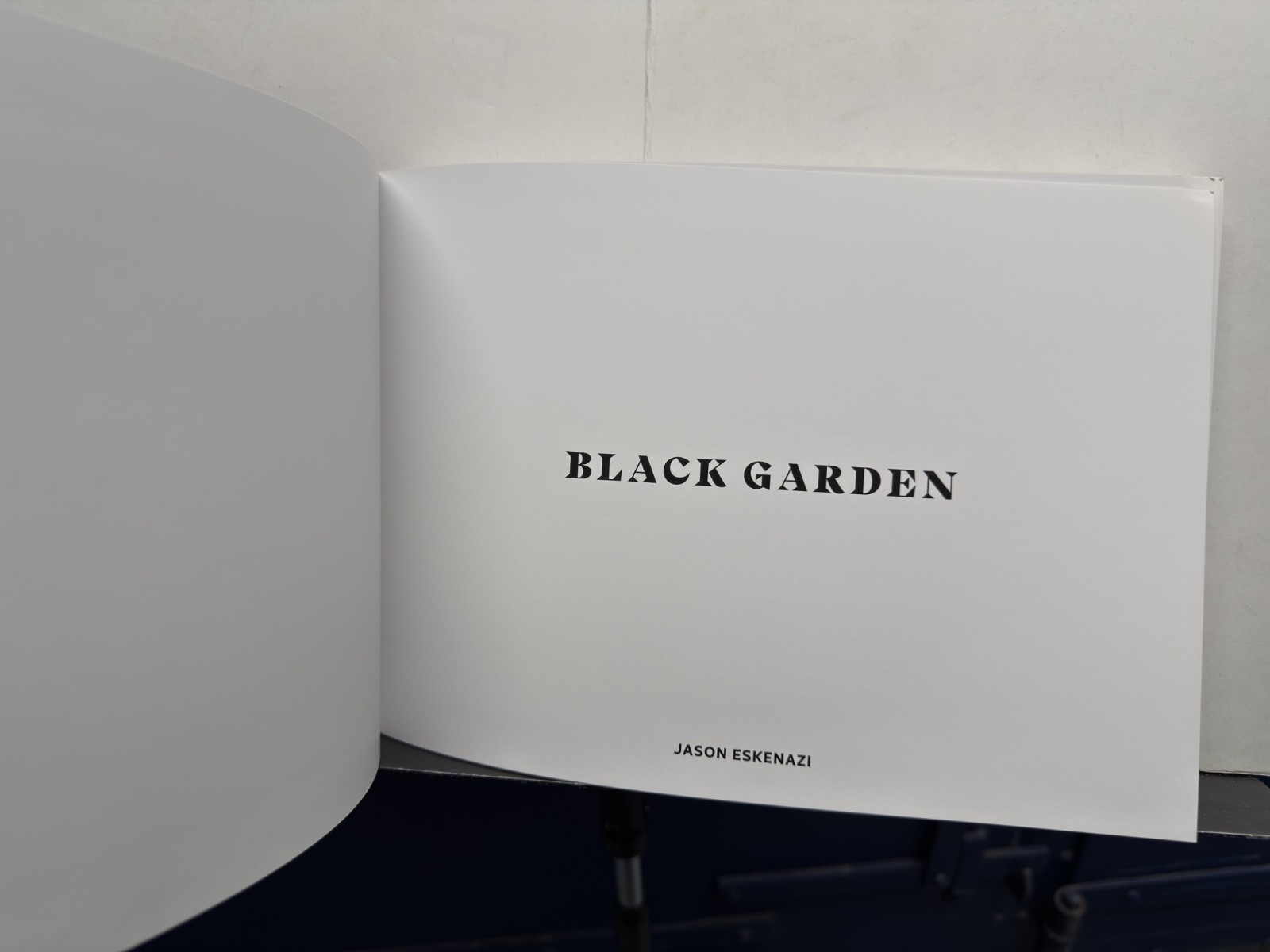 SIGNED JASON ESKENAZI BLACK GARDEN 2019 RED HOOK 1st EDITION HARDCOVER SHOWN