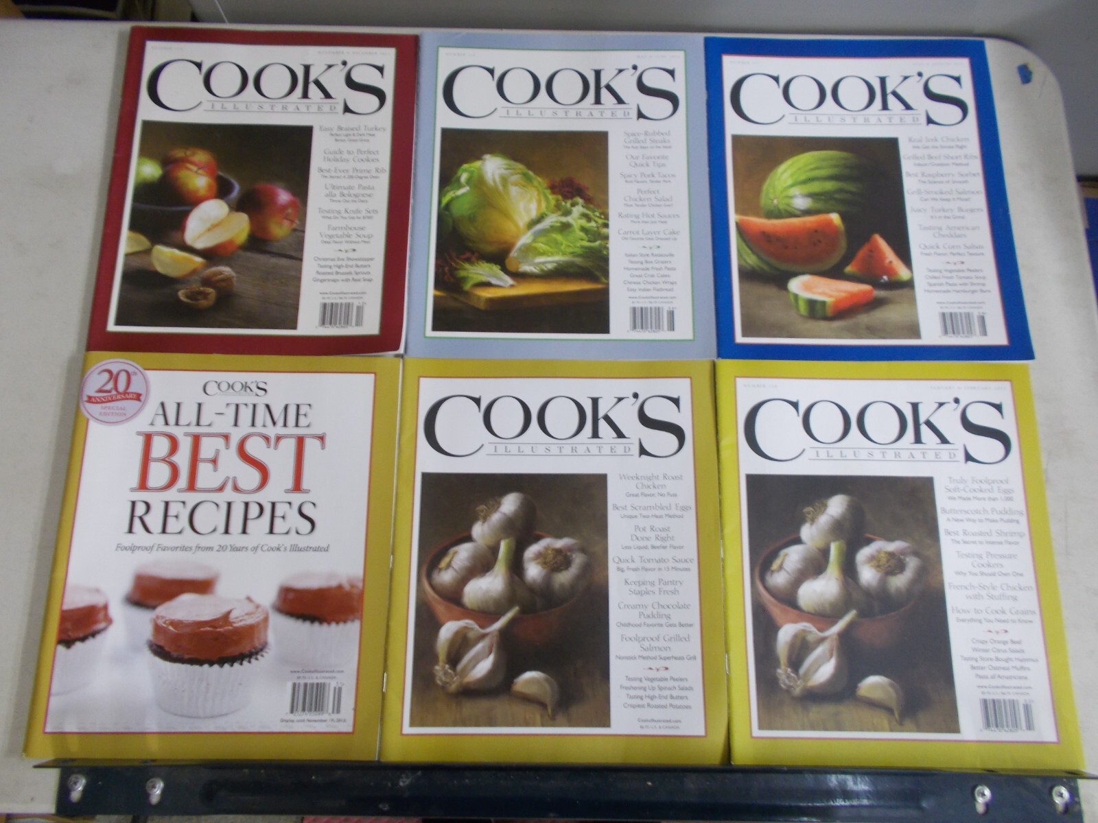 21 COOK’S ILLUSTRATED MAGAZINE VARIOUS ISSUES FROM 2011 2012 2013 2014 2015 2020