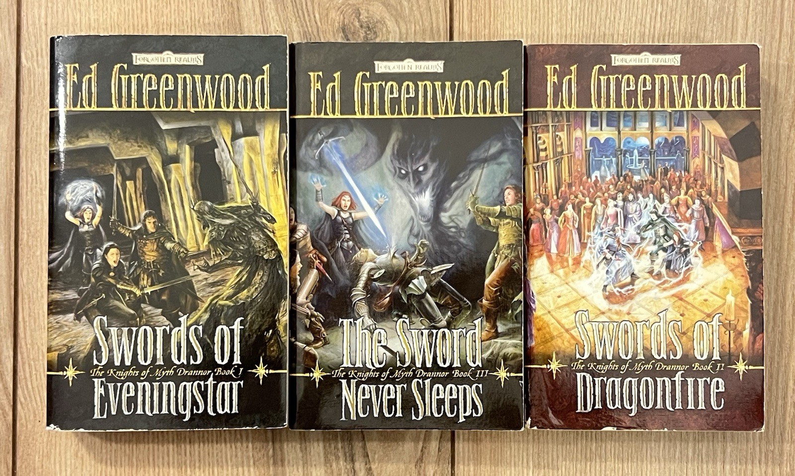 Forgotten Realms The Knights of Myth Drannor Tsr Trilogy Book Set 1st Edition