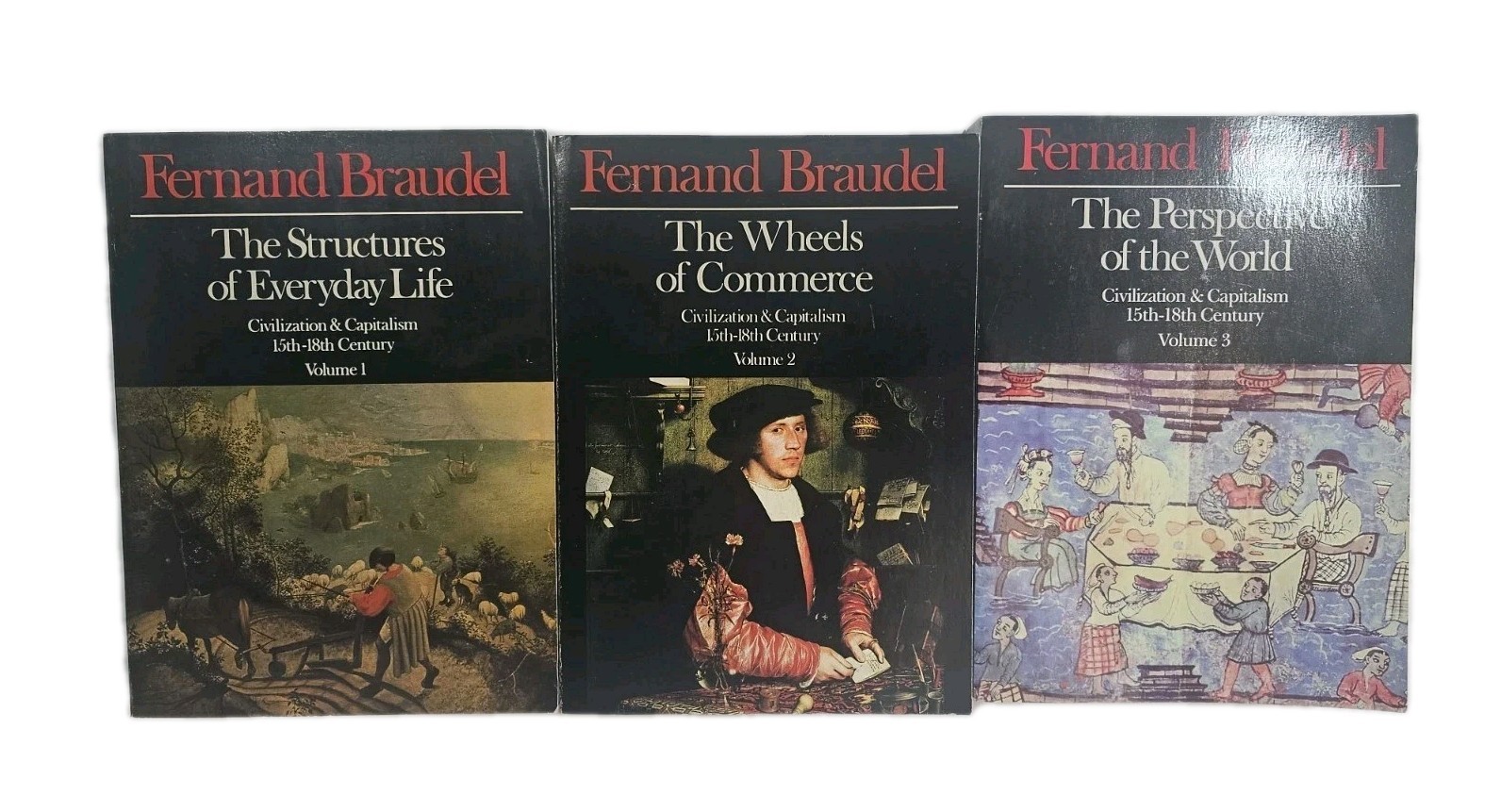 Civilization & Capitalism 15th-18th Century 3 Vol Set by Fernand Braudel