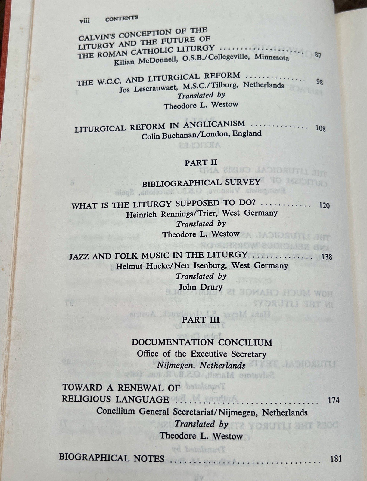 The Crisis of Liturgical Reform 1969 Liturgy CONCILIUM Vol. 42 Paulist Press HC