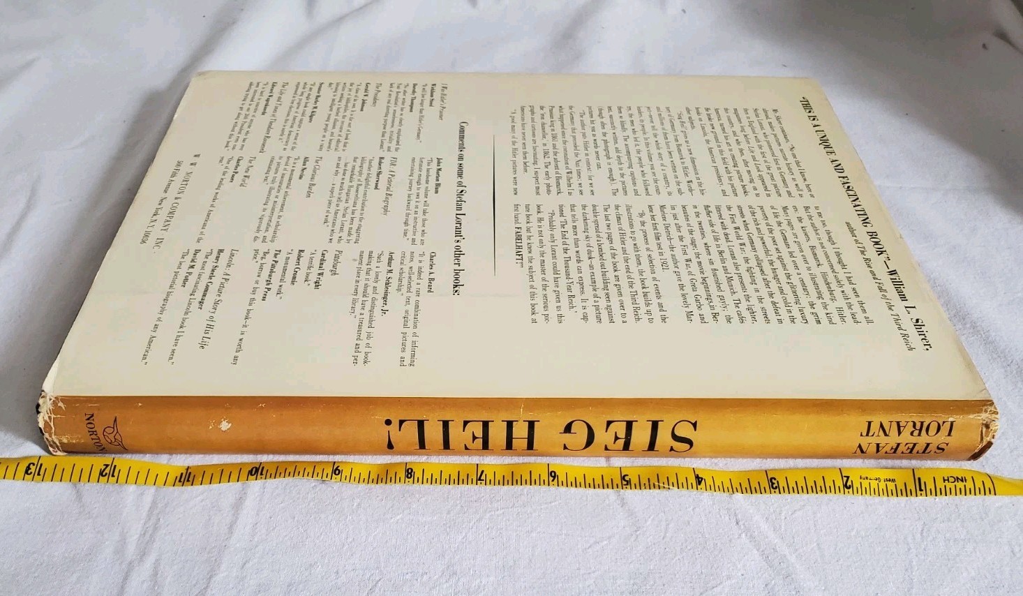 Sieg Heil Illustrated History Of Germany By Stefan Lorant 4th Print HCDJ 1974 1