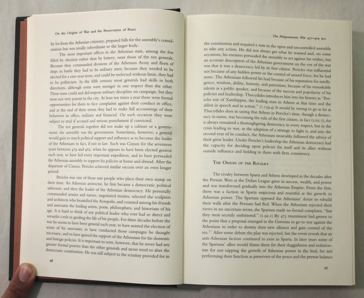 On the Origins of War by Donald Kagan (Hardcover) First Edition w/DJ