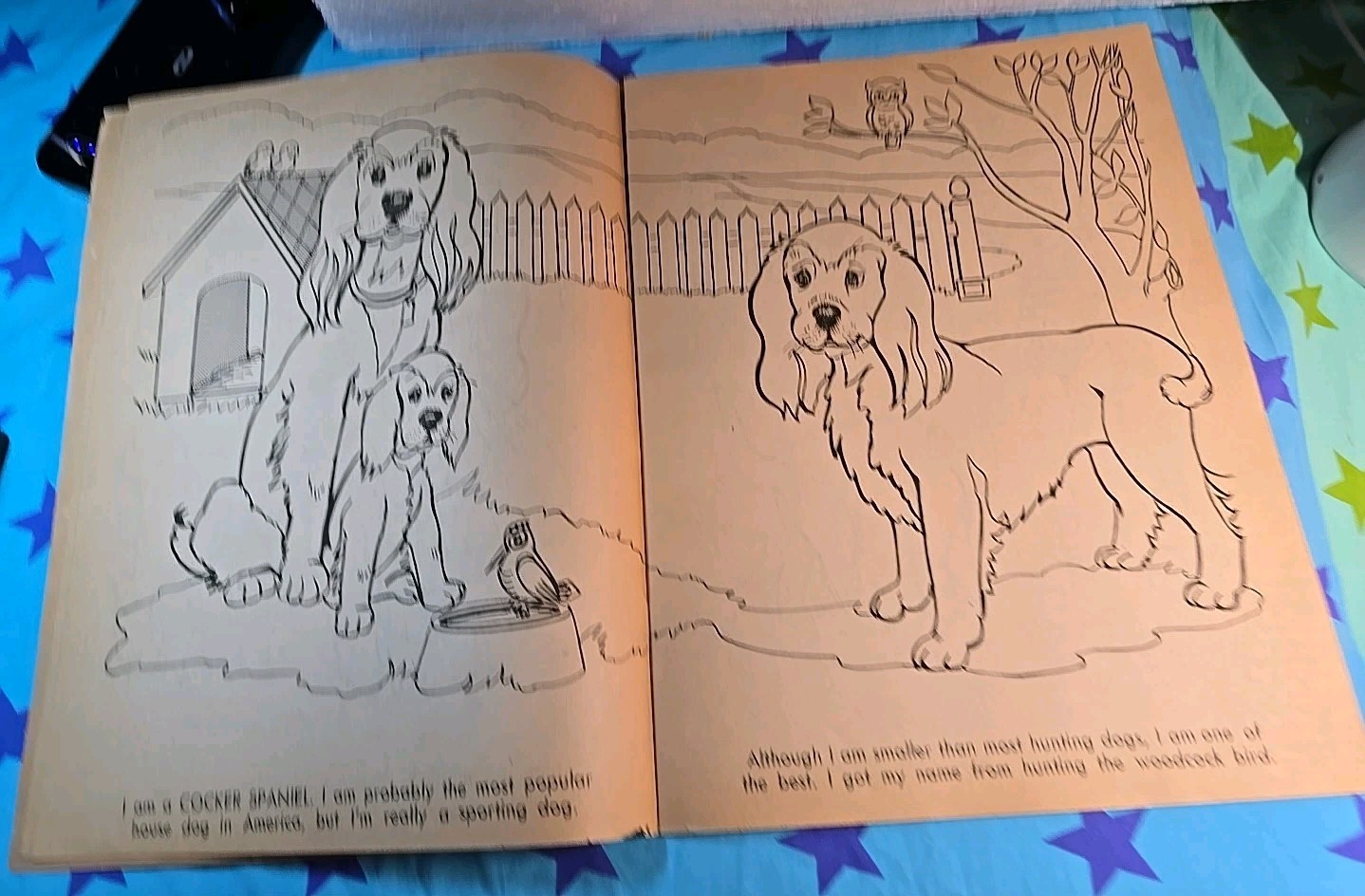 Vintage 1975 Giant Coloring Book “I LOVE DOGS” 11X14.5