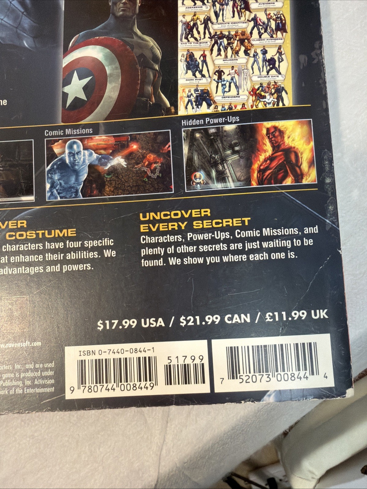 Marvel Ultimate Alliance Strategy Guide – WITHOUT Poster (2006) BradyGames
