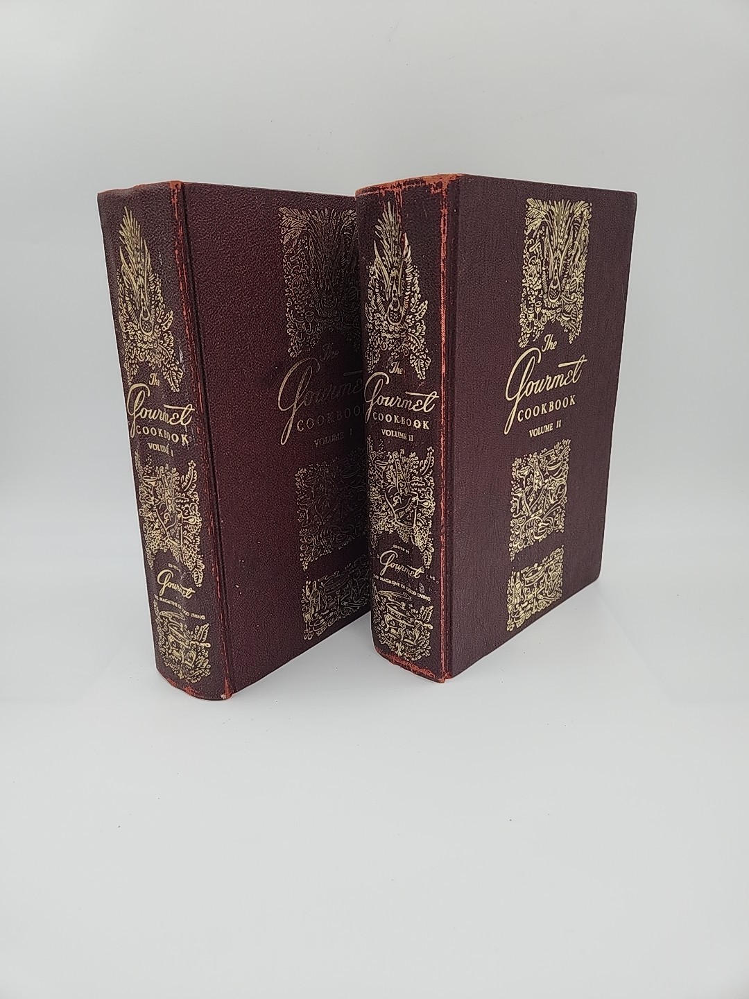 The Gourmet Cookbook Volume 1 & 2 Hardcover Vintage Set Revised 1st Edition 1965