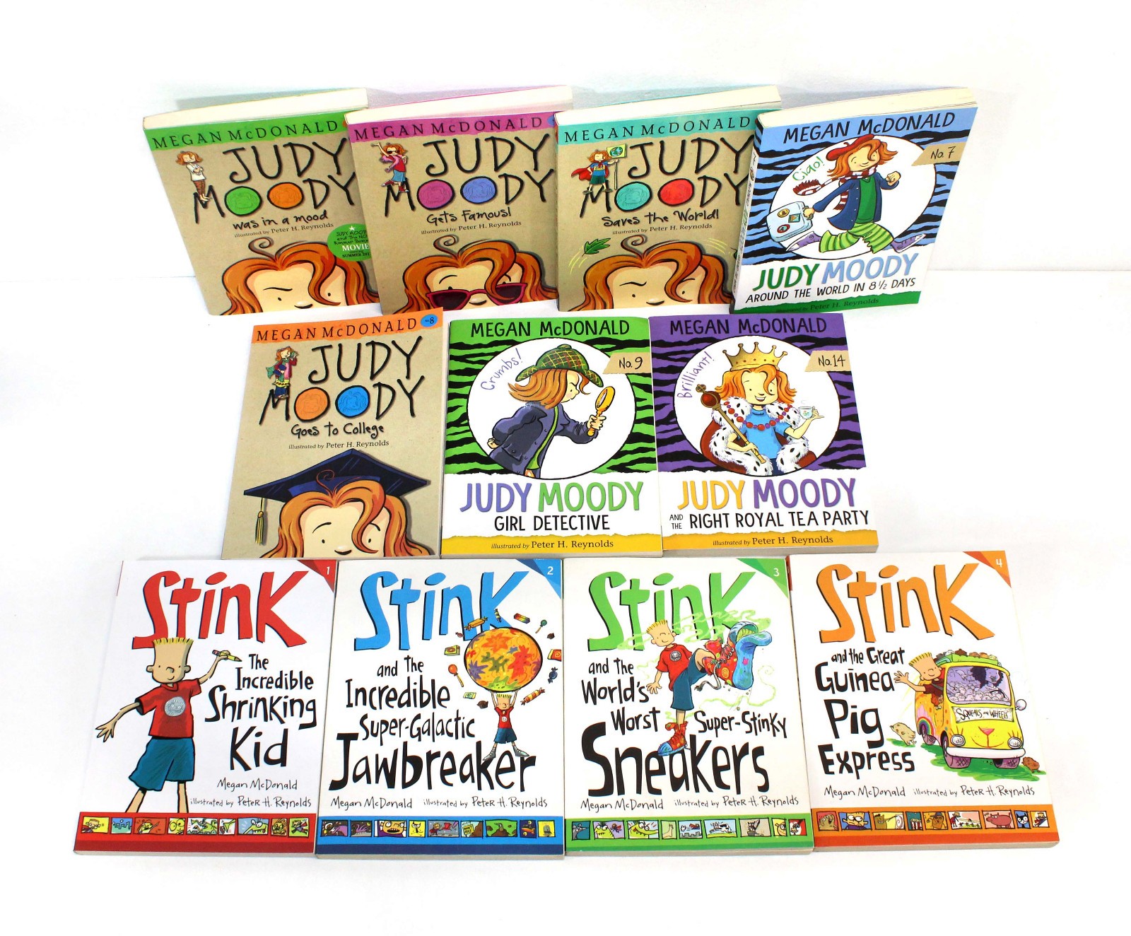 Lot 11 Judy Moody & Stink Series Paperback Early Chapter Books by Megan McDonald