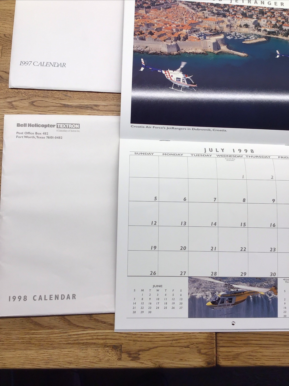 BELL HELICOPTER – Appointment Calendar – 1995 + 1997 1998 – Lot Of 3 – MM6.116