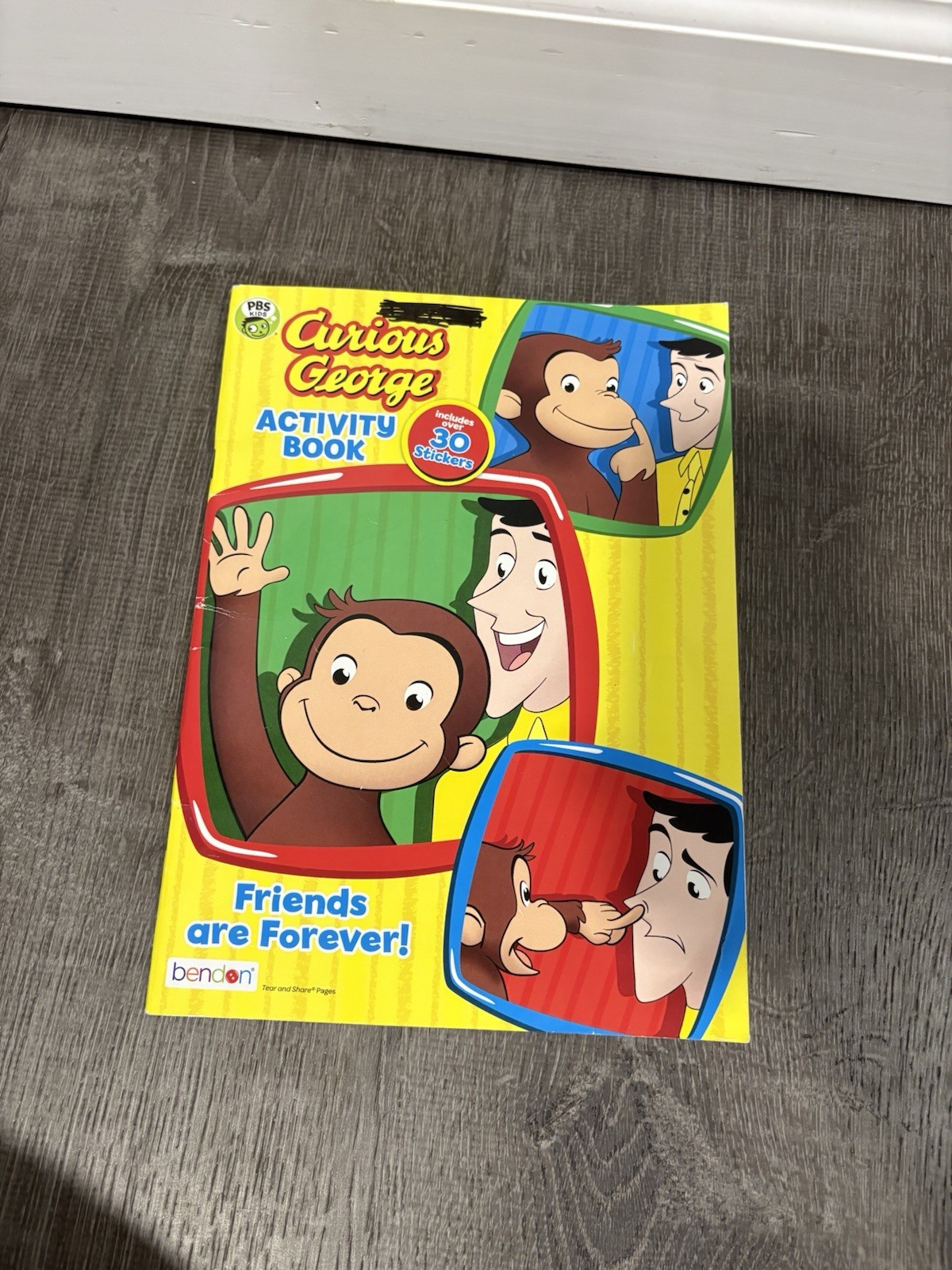Curious George and Friends “Friends are Forever” Coloring Book w/ Stickers