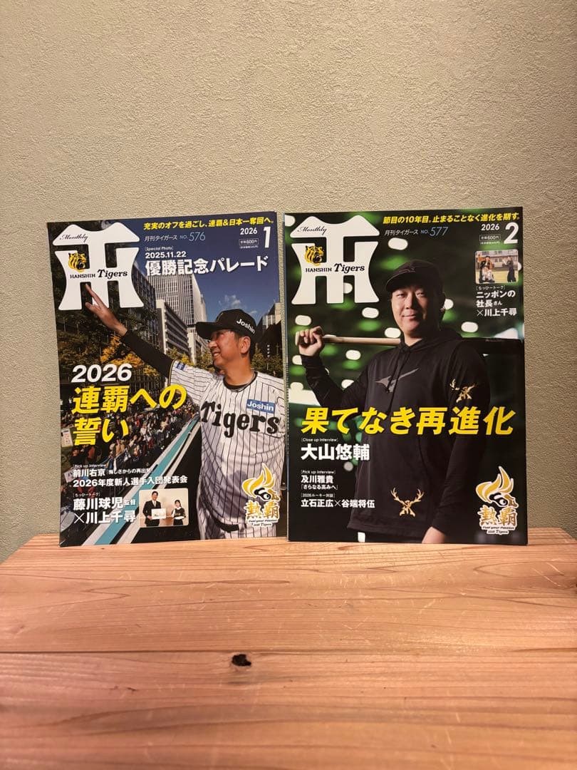Hanshin Tigers Monthly Magazines 2026 Jan-April 4-Volume Set with Extras