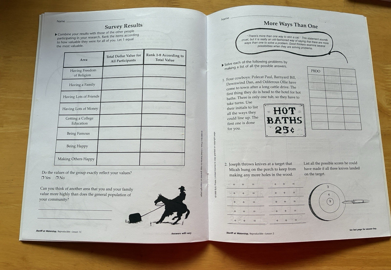 Bob Jones Book Links Journey Into Literature Sheriff at Waterstop Book & Lessons