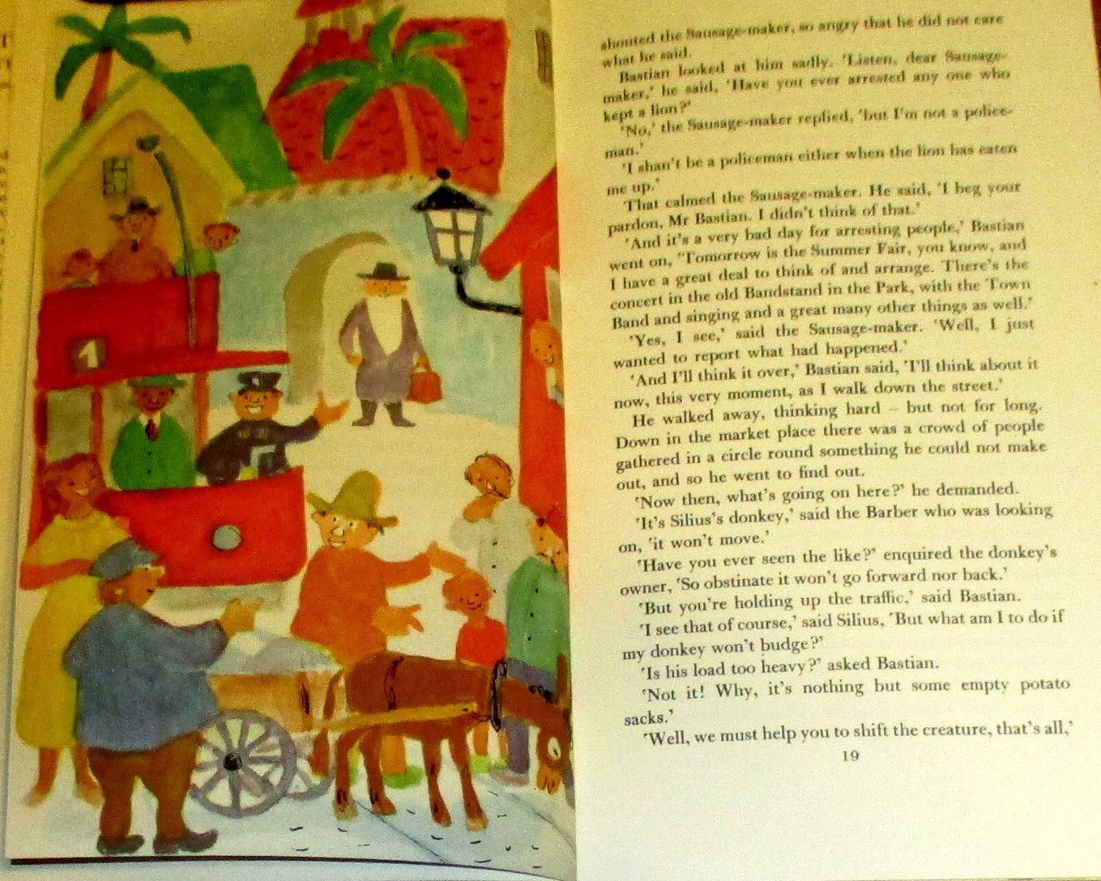 1959 The Singing Town by Thorbjorn Egner H/C D/J 105 Pages NICE!!!