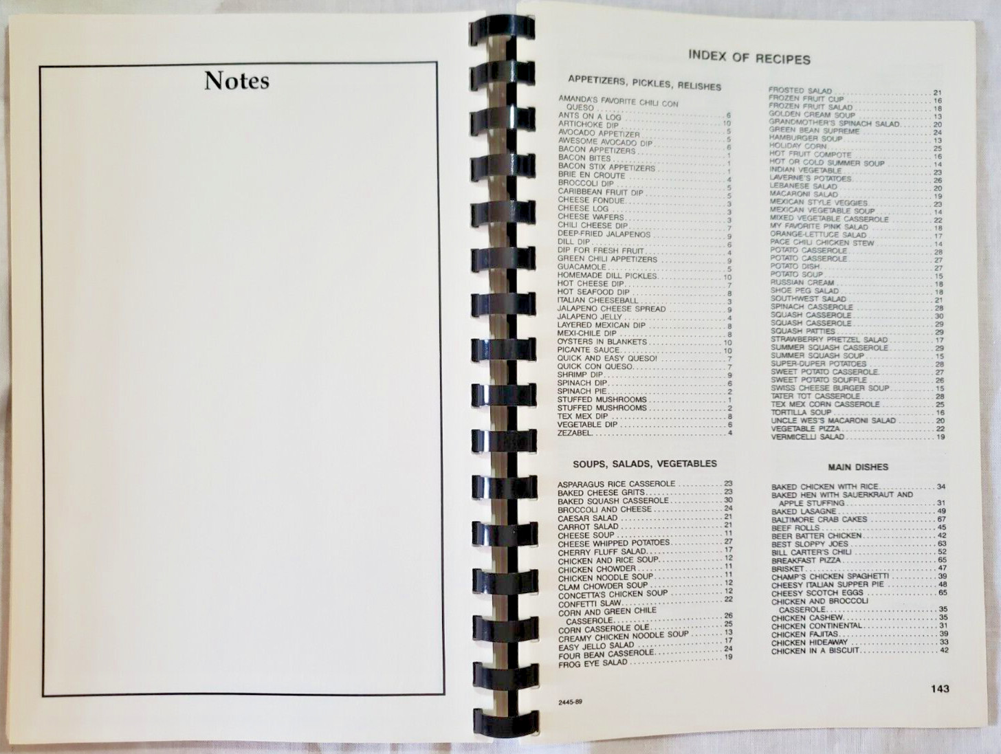 Puckett Panthers 1989-1990 Cookbook Elementary School Recipes Amarillo Tx