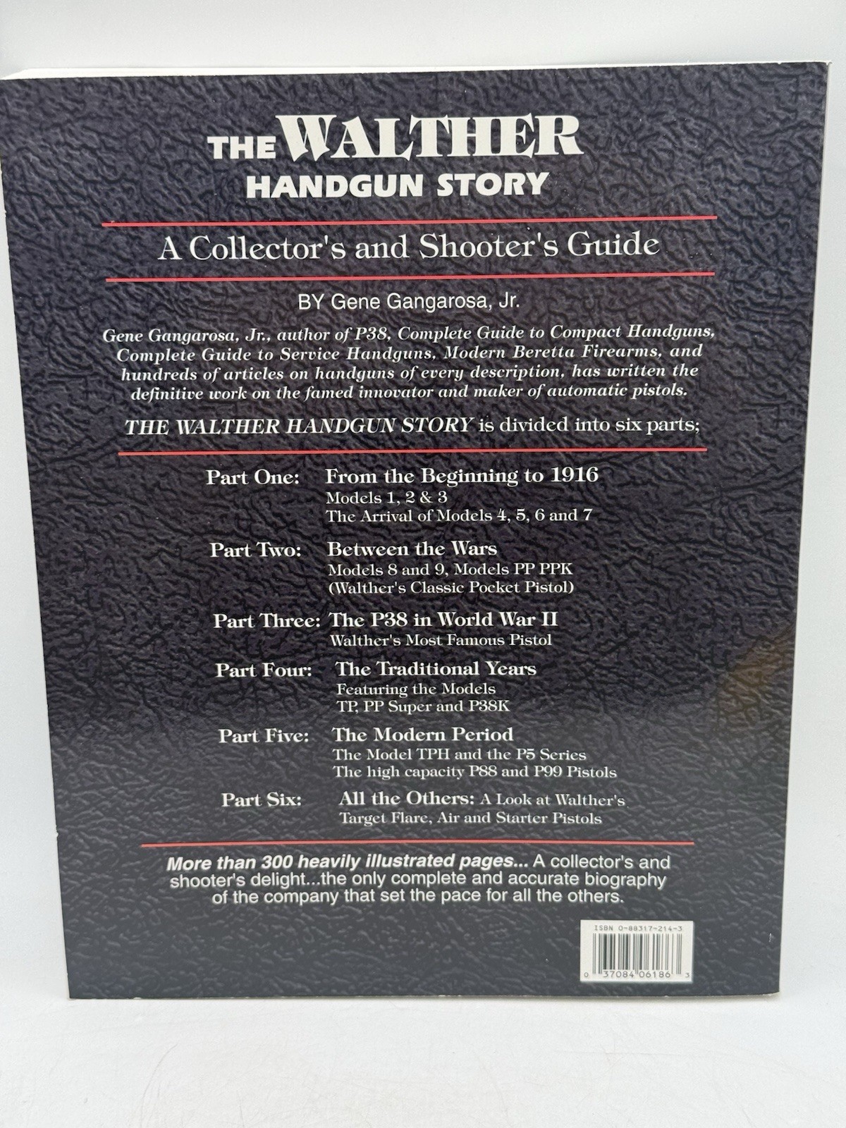 The Walther Handgun Story By Gene Gangarosa Jr. 1999 Paperback