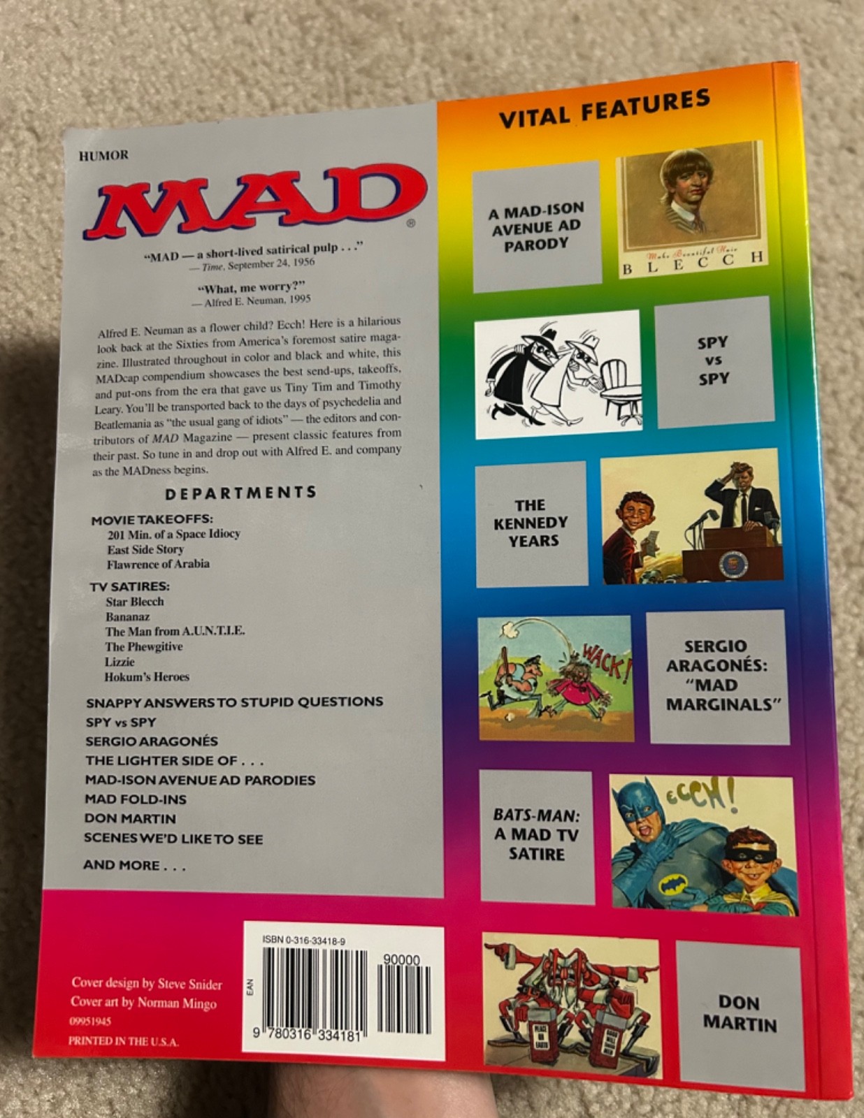 Mad about the Sixties : The Best of the Decade Comic Magazine Book