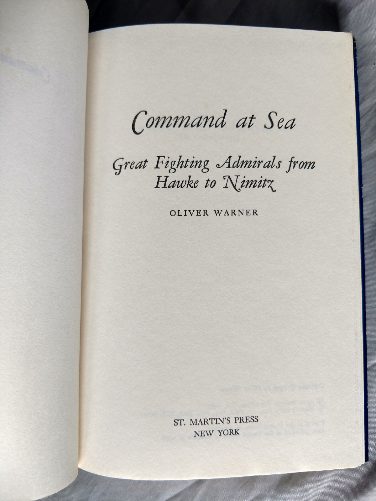 Sea Power, Battles by Sea, Command at Sea, Naval Military History Admirals