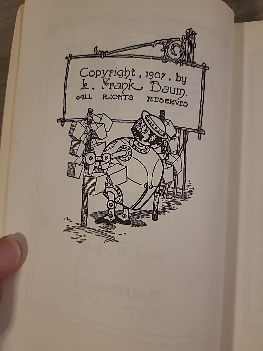 L. Frank Baum Lot – Ozma Of Oz And The Land Of Oz Reilly And Lee Co + Apple Book