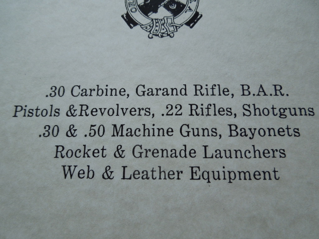 U.S. Dept. of the Army Rebuild Standards for Small Arms Material 178 Pages 1953