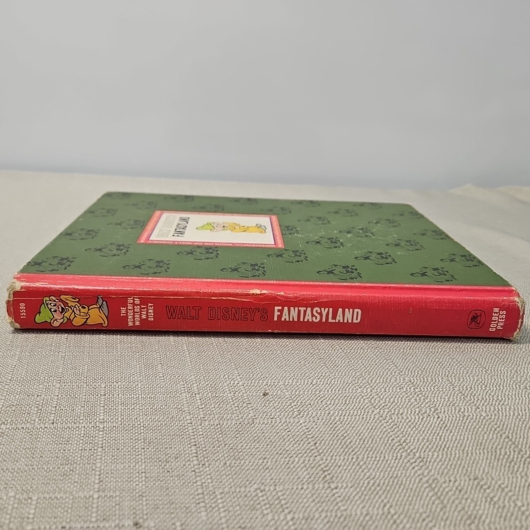 Walt Disney’s Fantasyland Wonderful Worlds 1965 Hardcover Book Golden Press