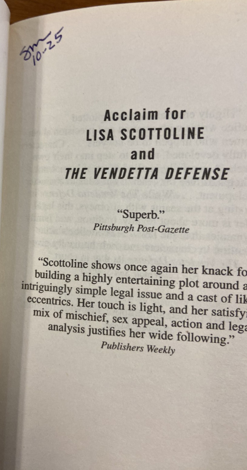 Lot of 17, Lisa Scottoline, Rosato & Associate (7), DiNunzio(3) Standalone (7)