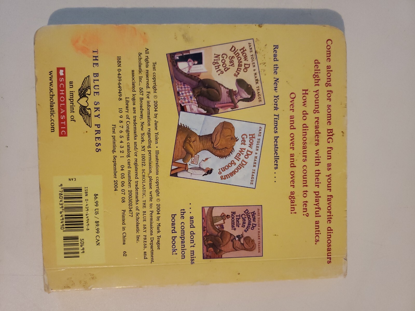 How Do Dinosaurs Count to Ten? – 0439649498, board book, Jane Yolen