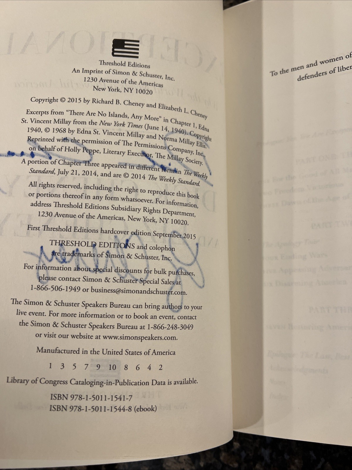 Exceptional By Dick & Liz Cheney 1st ED/Print Bush January 6th Select Committee