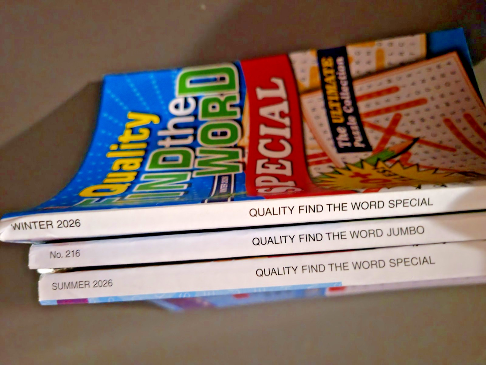 Lot of 3 Find-the-Word Puzzle Books by Kappa – 2 Special & Jumbo 390+ Challenges