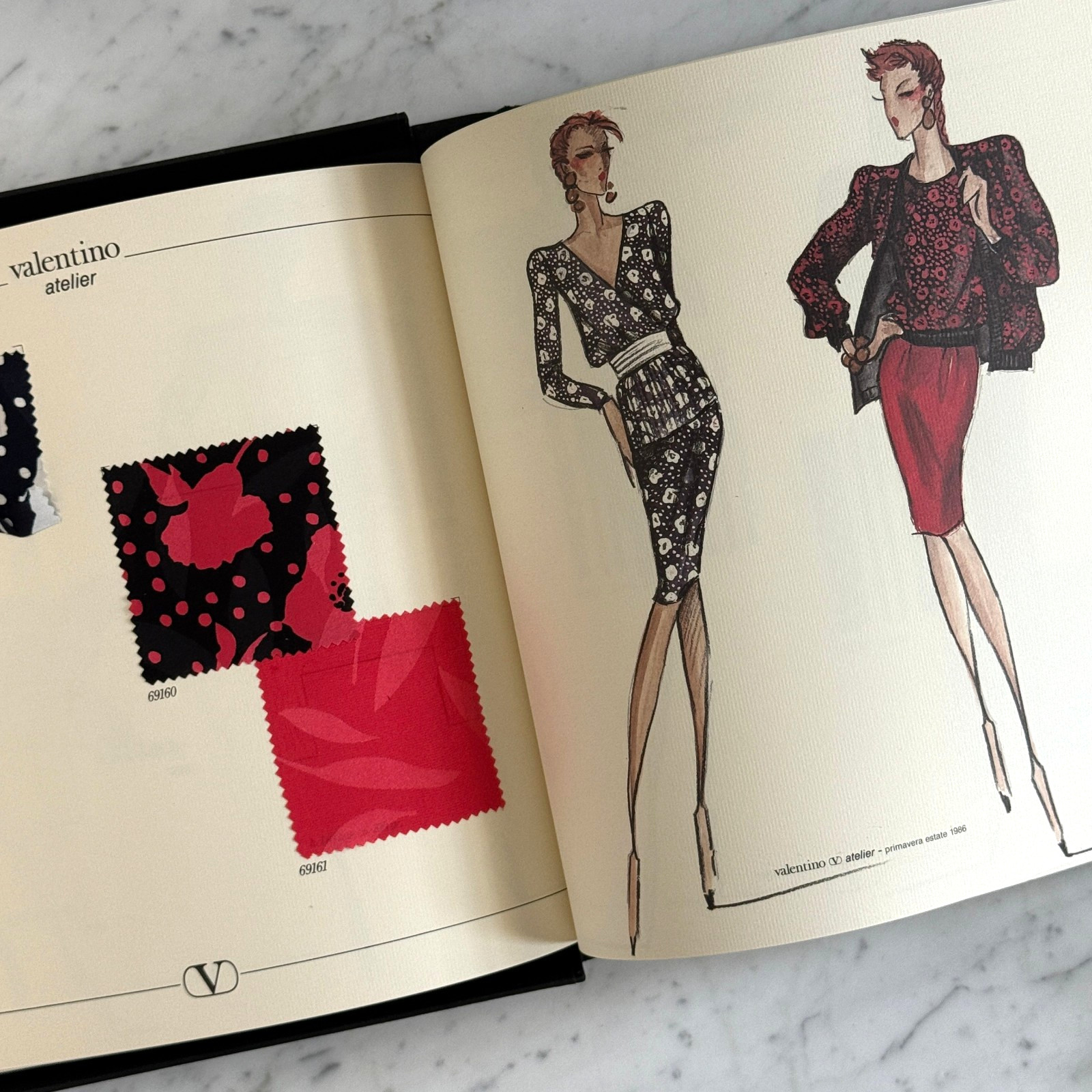 Valentino Atelier 1986 Swatch Book #115 – Vintage Spring Summer Haute Couture