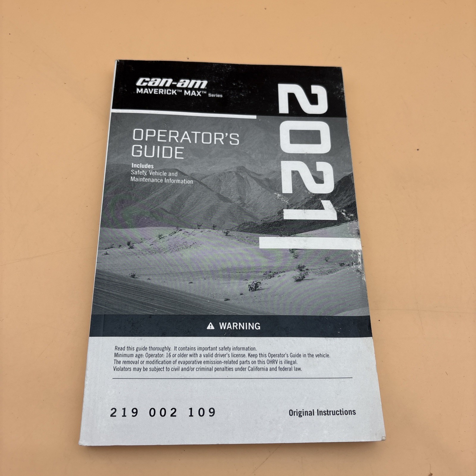 2021 Can-Am Maverick MAX Owner’s Manual Trail, Sport, and X3