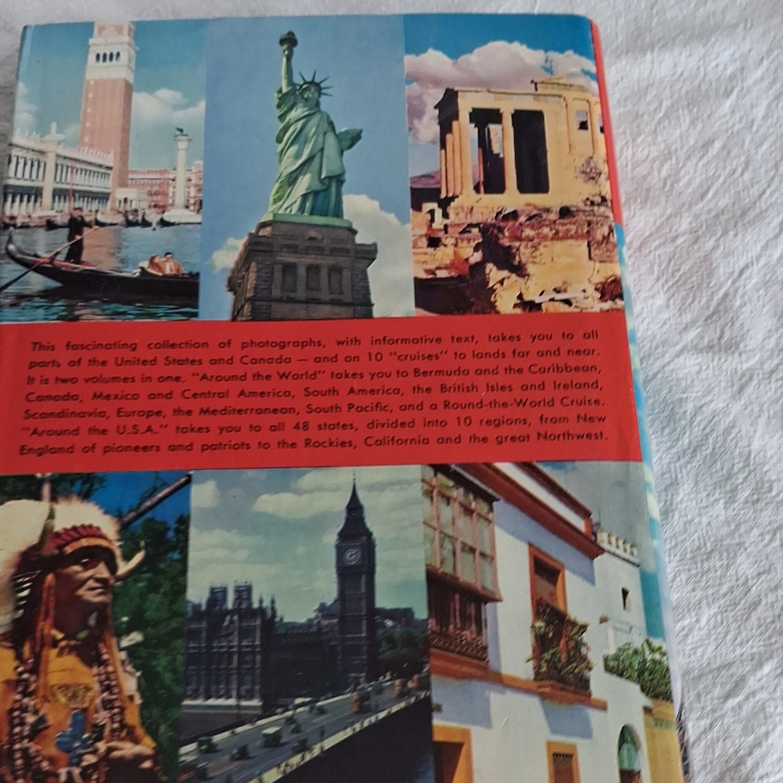 Doubleday Around the World in 2,000 Pictures Revised HC 1959 Illustrated