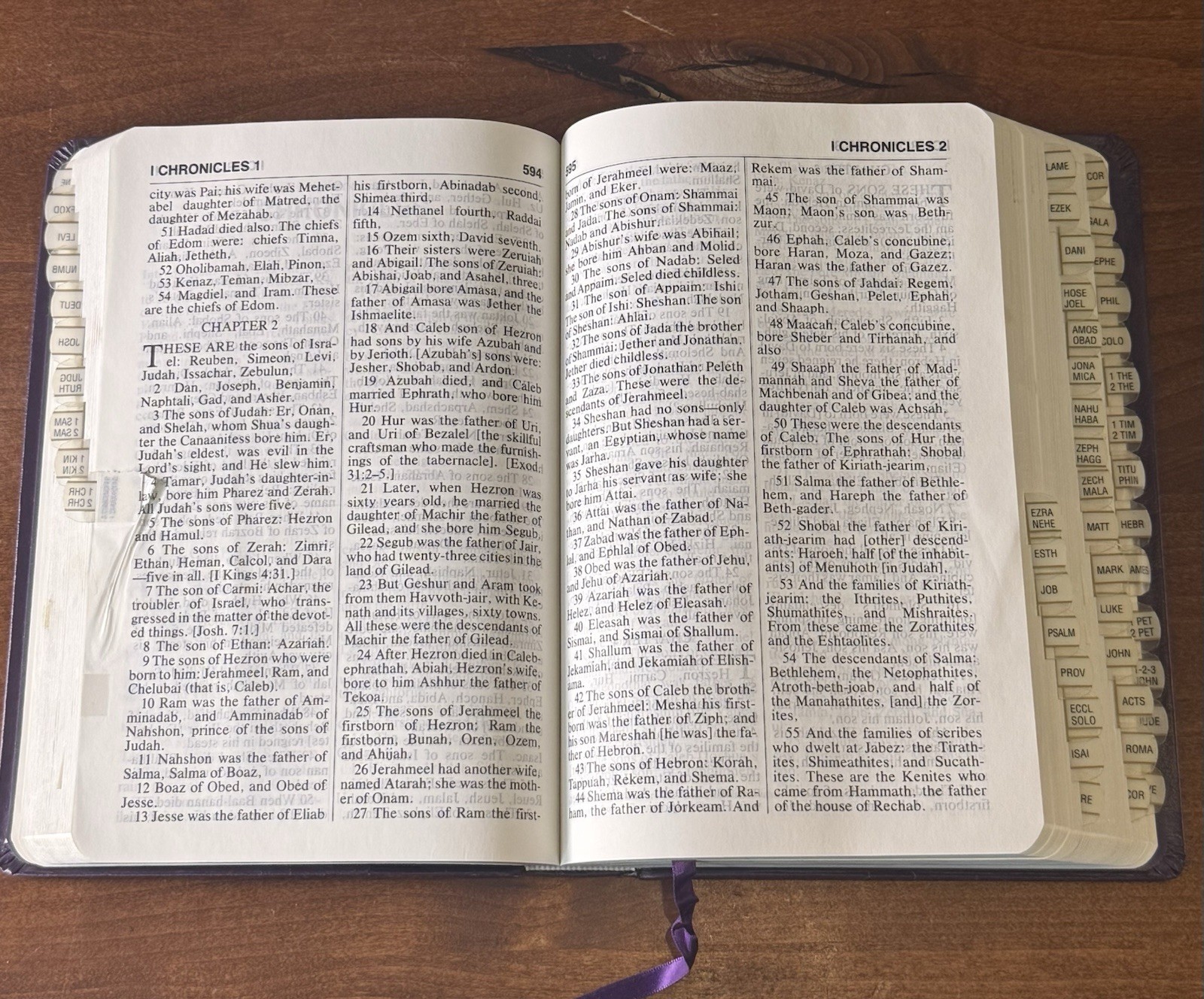 1987 Amplified Everyday Life Bible Joyce Meyer Purple Bonded Leather Indexed