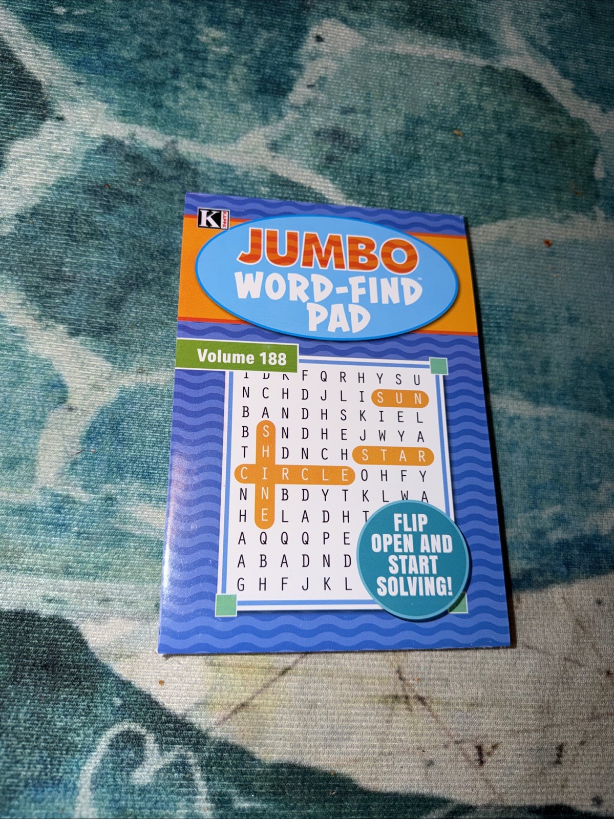 Kappa Jumbo Word Finds 73 Word Puzzles In Books Flip Open Volume # 188 New